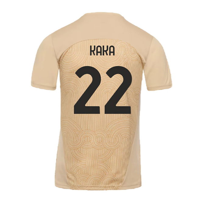 2024-2025 AC Milan Pre-Match Shirt (Putty) (Kaka 22)