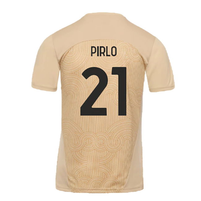 2024-2025 AC Milan Pre-Match Shirt (Putty) (Pirlo 21)
