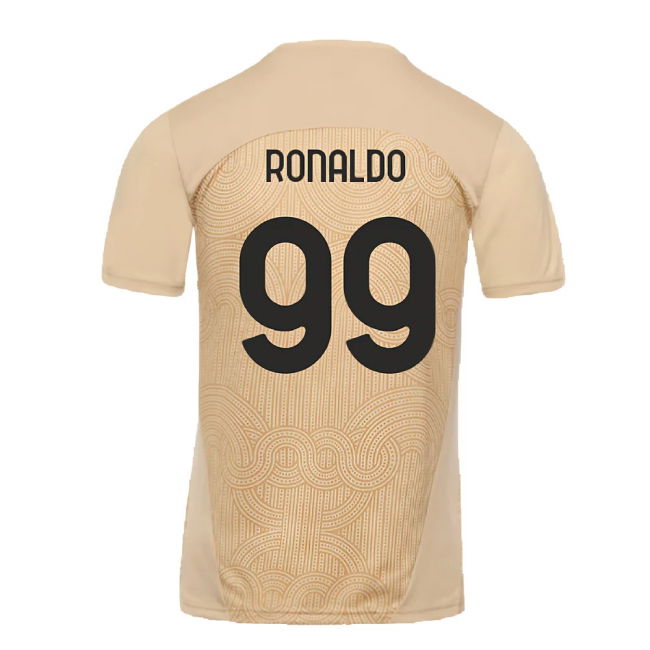 2024-2025 AC Milan Pre-Match Shirt (Putty) (Ronaldo 99)