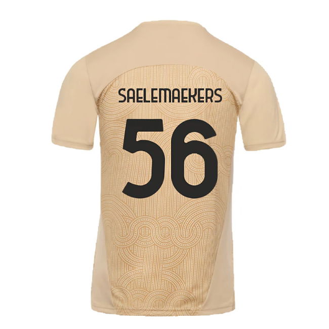 2024-2025 AC Milan Pre-Match Shirt (Putty) (Saelemaekers 56)