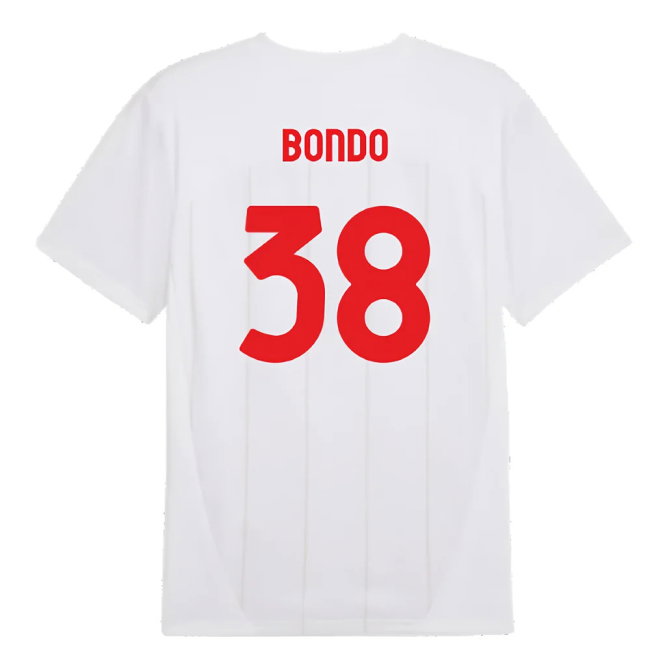 2024-2025 AC Milan Prematch SS Jersey (White) (Bondo 38)