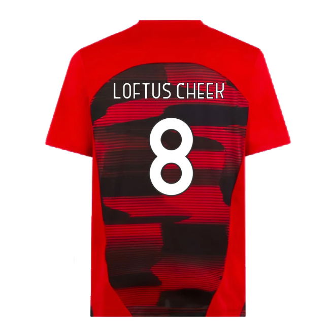 2024-2025 AC Milan Prematch SS Shirt (Red) (Loftus Cheek 8)