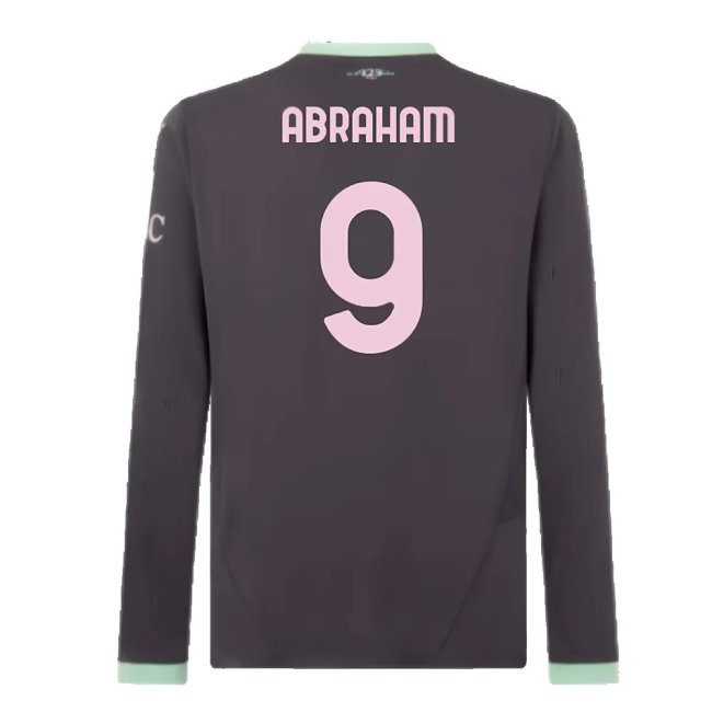 2024-2025 AC Milan Third Long Sleeve Shirt (Abraham 9)