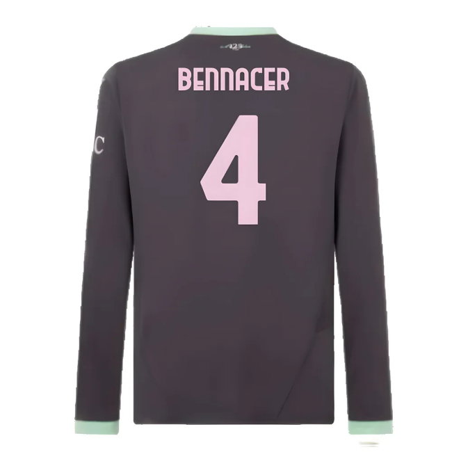 2024-2025 AC Milan Third Long Sleeve Shirt (Bennacer 4)