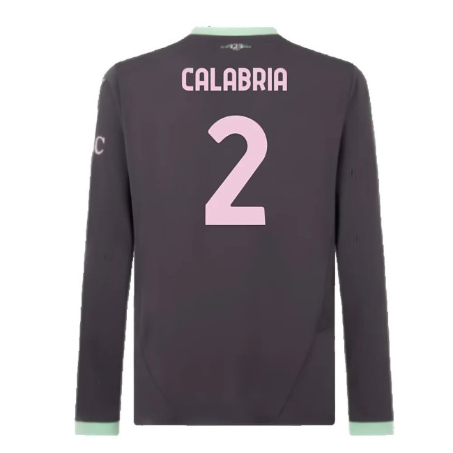 2024-2025 AC Milan Third Long Sleeve Shirt (Calabria 2)