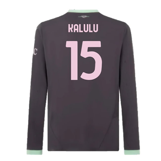 2024-2025 AC Milan Third Long Sleeve Shirt (Kalulu 15)