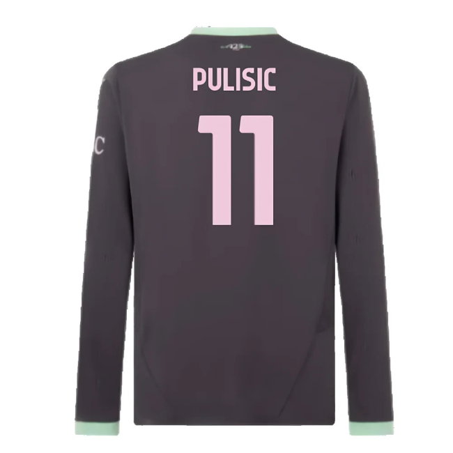 2024-2025 AC Milan Third Long Sleeve Shirt (Pulisic 11)