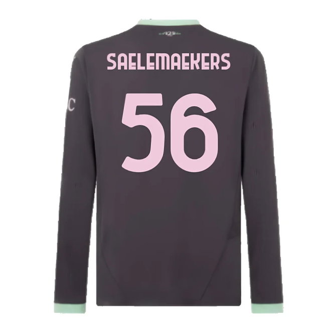 2024-2025 AC Milan Third Long Sleeve Shirt (Saelemaekers 56)