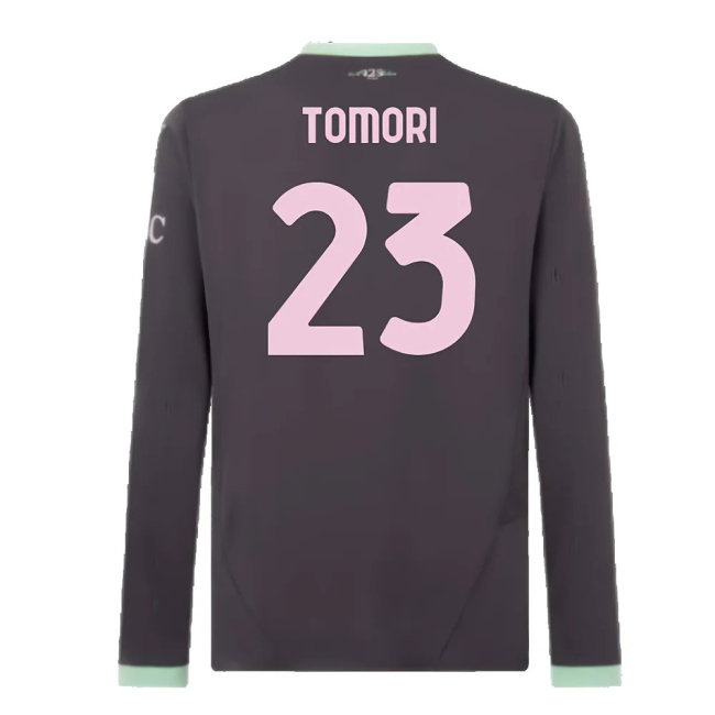 2024-2025 AC Milan Third Long Sleeve Shirt (Tomori 23)