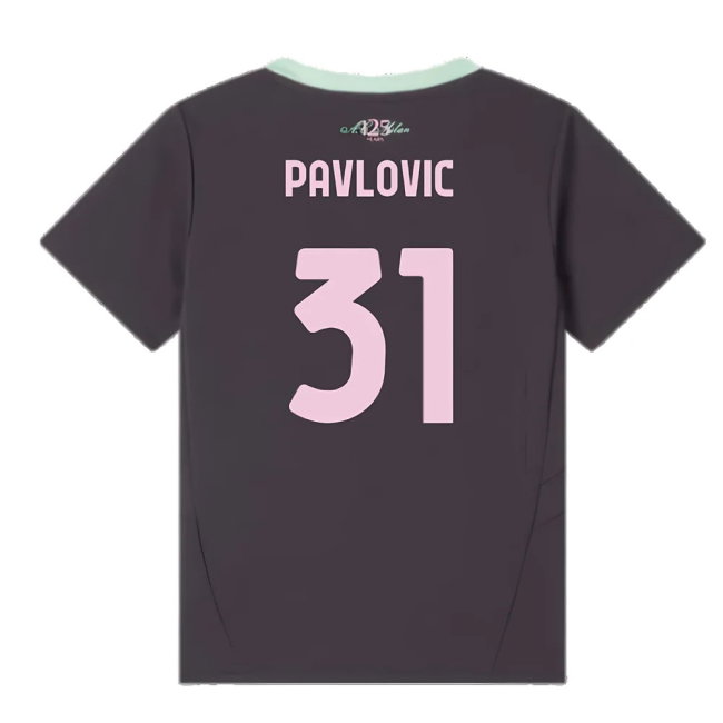 2024-2025 AC Milan Third Mini Kit (Pavlovic 31)
