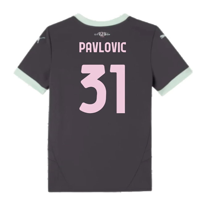 2024-2025 AC Milan Third Shirt (Kids) (Pavlovic 31)