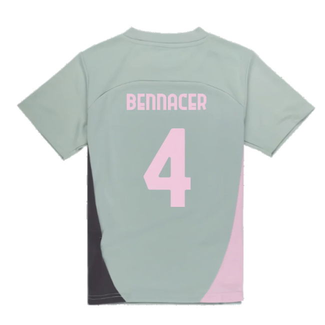 2024-2025 AC Milan Training Shirt (Green Fog) - Kids (Bennacer 4)