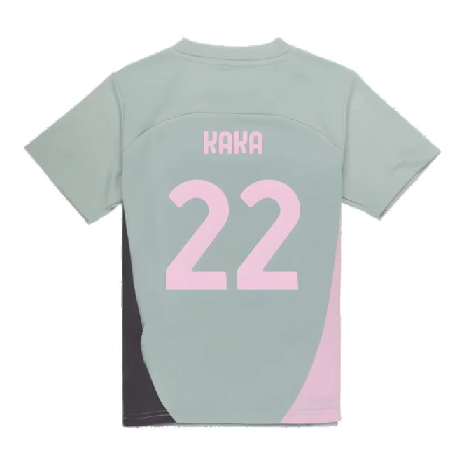 2024-2025 AC Milan Training Shirt (Green Fog) - Kids (Kaka 22)
