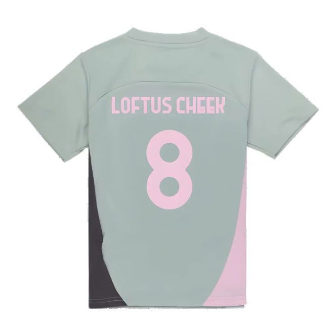 2024-2025 AC Milan Training Shirt (Green Fog) - Kids (Loftus Cheek 8)