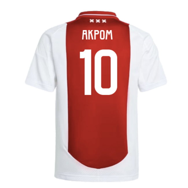 2024-2025 Ajax Home Shirt (Kids) (Akpom 10)