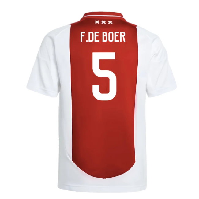 2024-2025 Ajax Home Shirt (Kids) (F.De Boer 5)