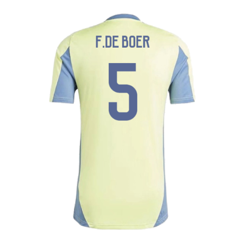 2024-2025 Ajax Training Jersey (Pulse Yellow) (F.De Boer 5)