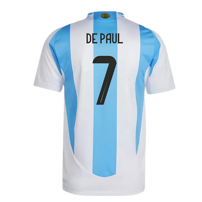 2024-2025 Argentina Authentic Home Shirt (DE PAUL 7)