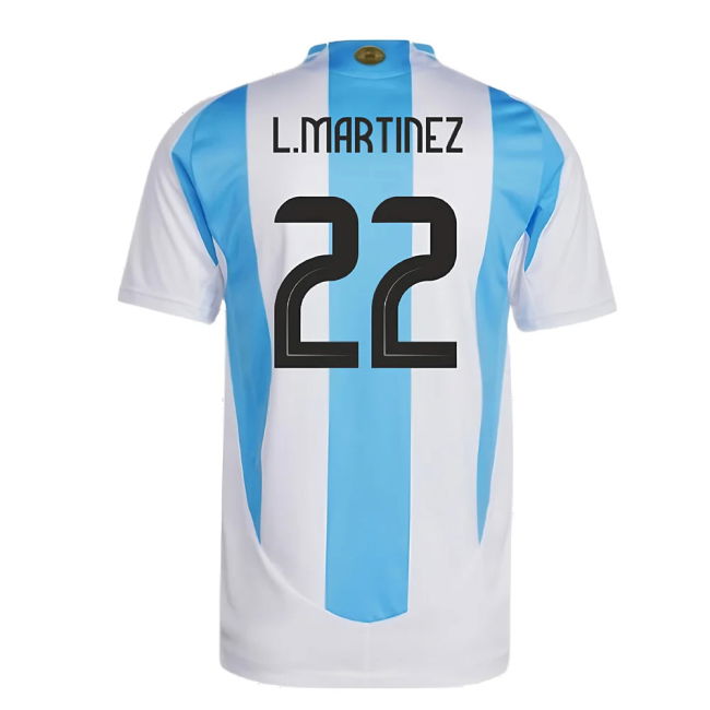2024-2025 Argentina Authentic Home Shirt (L.MARTINEZ 22)