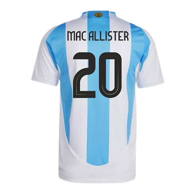 2024-2025 Argentina Authentic Home Shirt (MAC ALLISTER 20)