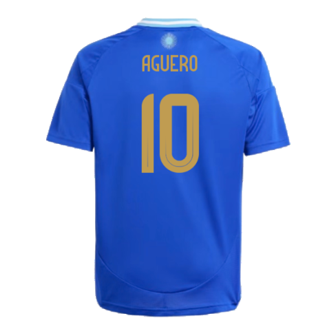 2024-2025 Argentina Away Shirt (Kids) (AGUERO 10)