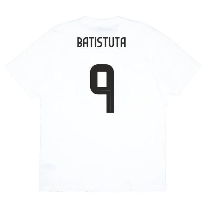 2024-2025 Argentina DNA Graphic Tee (White) (BATISTUTA 9)