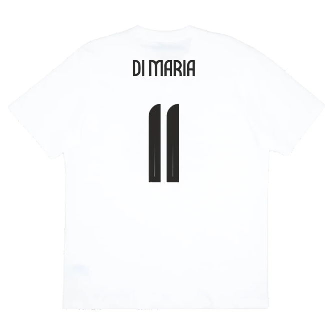 2024-2025 Argentina DNA Graphic Tee (White) (DI MARIA 11)