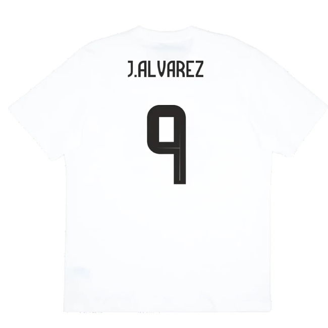 2024-2025 Argentina DNA Graphic Tee (White) (J.ALVAREZ 9)