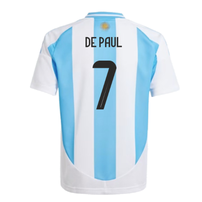 2024-2025 Argentina Home Shirt (Kids) (DE PAUL 7)