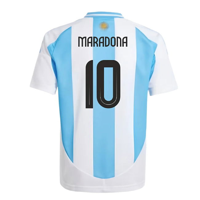 2024-2025 Argentina Home Shirt (Kids) (MARADONA 10)