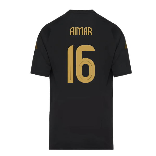 2024-2025 Argentina Pre-Match Shirt (Black) - Kids (AIMAR 16)