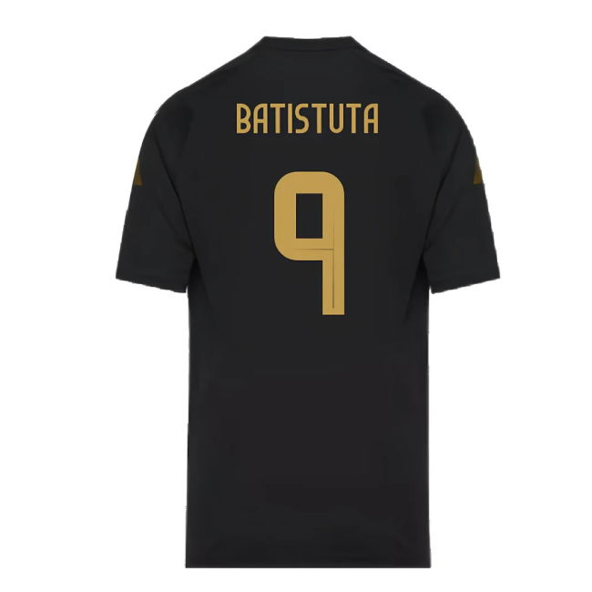 2024-2025 Argentina Pre-Match Shirt (Black) - Kids (BATISTUTA 9)