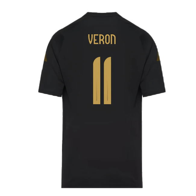 2024-2025 Argentina Pre-Match Shirt (Black) - Kids (VERON 11)
