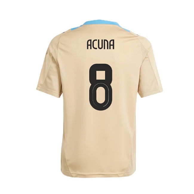 2024-2025 Argentina Training Jersey (Hazy Beige) (ACUNA 8)