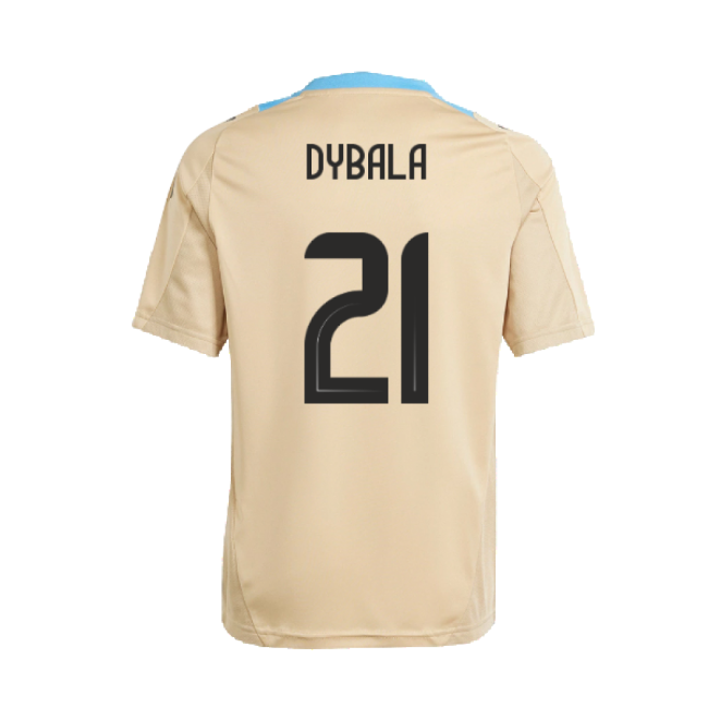 2024-2025 Argentina Training Jersey (Hazy Beige) (DYBALA 21)