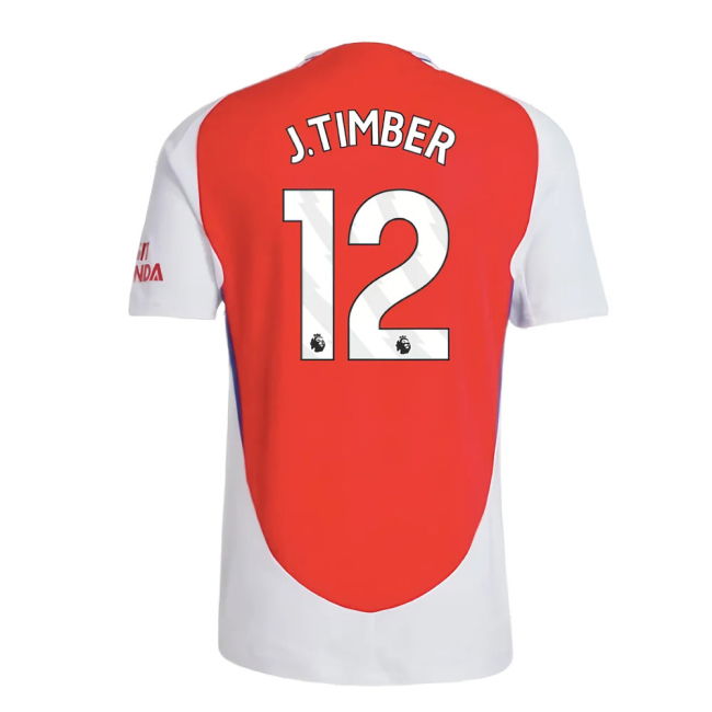 2024-2025 Arsenal Authentic Home Shirt (J.Timber 12)