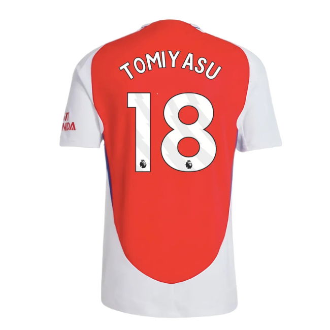 2024-2025 Arsenal Authentic Home Shirt (Tomiyasu 18)