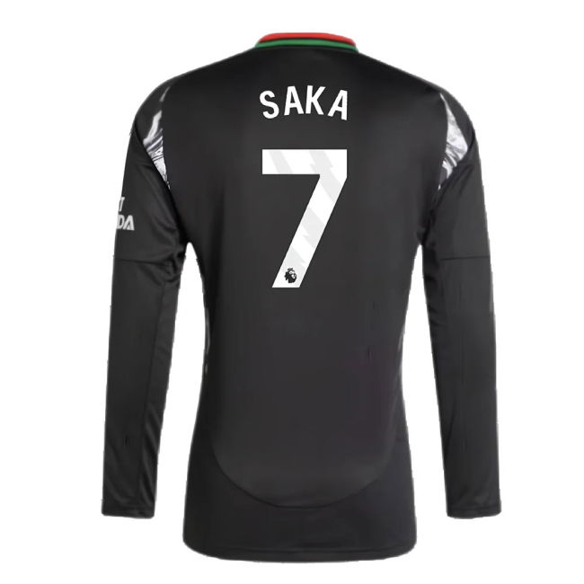 2024-2025 Arsenal Away Long Sleeve Shirt (Saka 7)