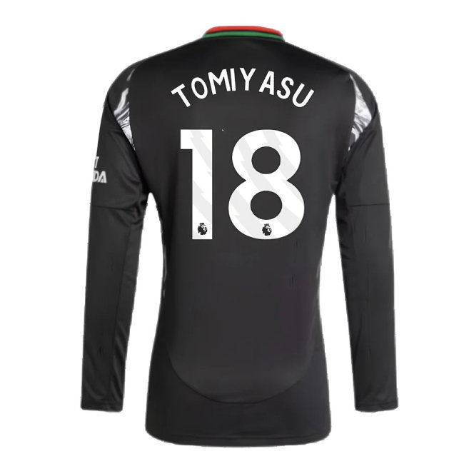 2024-2025 Arsenal Away Long Sleeve Shirt (Tomiyasu 18)