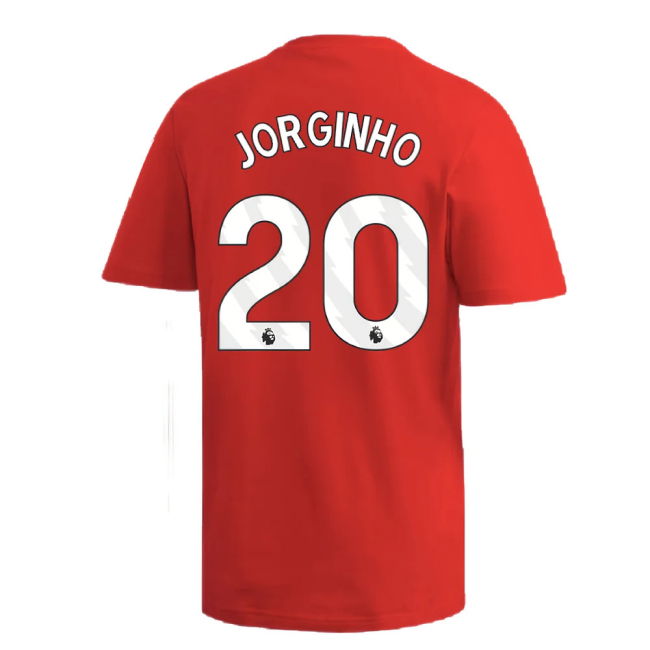 2024-2025 Arsenal DNA Graphic Tee (Red) (Jorginho 20)
