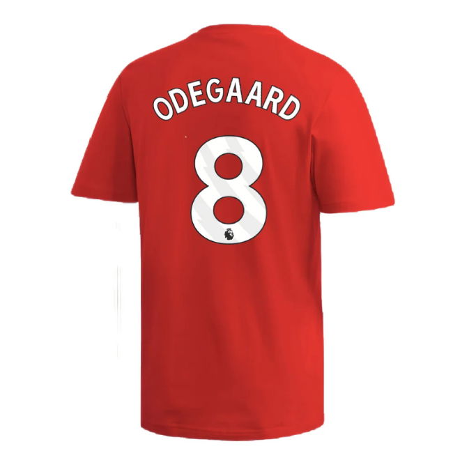 2024-2025 Arsenal DNA Graphic Tee (Red) (Odegaard 8)
