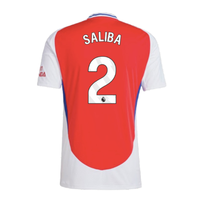2024-2025 Arsenal Home Shirt (Saliba 2)