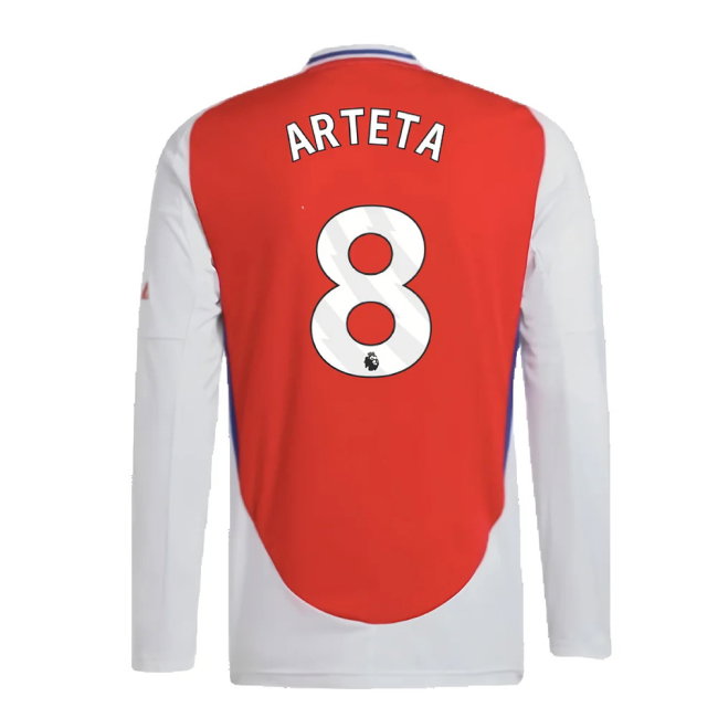 2024-2025 Arsenal Long Sleeve Home Shirt (Arteta 8)