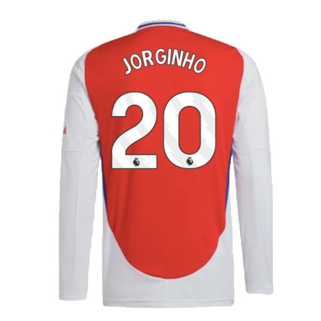 2024-2025 Arsenal Long Sleeve Home Shirt (Jorginho 20)