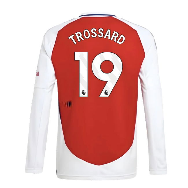 2024-2025 Arsenal Long Sleeve Home Shirt (Kids) (Trossard 19)