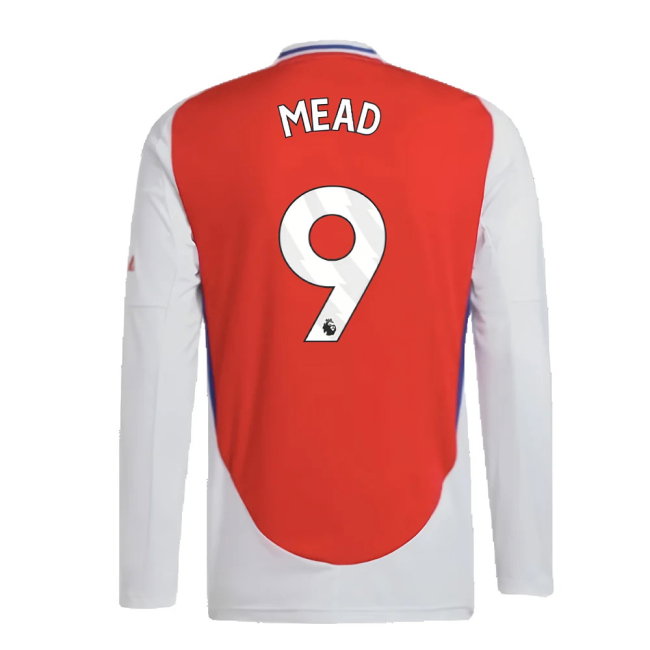 2024-2025 Arsenal Long Sleeve Home Shirt (Mead 9)