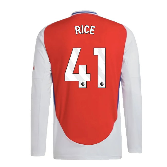 2024-2025 Arsenal Long Sleeve Home Shirt (Rice 41)
