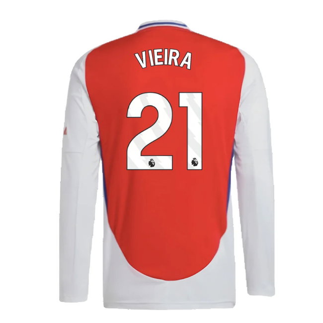 2024-2025 Arsenal Long Sleeve Home Shirt (Vieira 21)