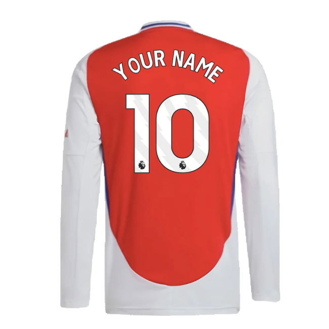 2024-2025 Arsenal Long Sleeve Home Shirt (Your Name)