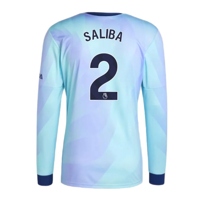 2024-2025 Arsenal Long Sleeve Third Shirt (Saliba 2)